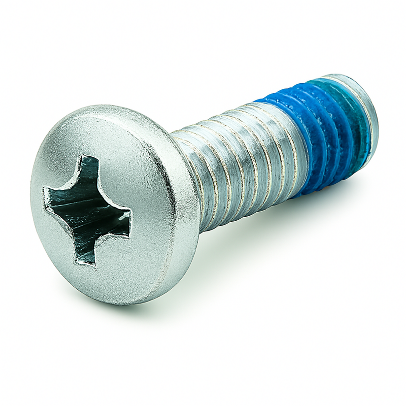 25C75MPP0Z/BNP 1/4-20 X 3/4 PHIL PAN M/S ZINC BLUE NYLON PATCH